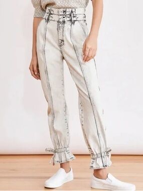 Something Navy Ankle Ties High-Rise Jeans🎱